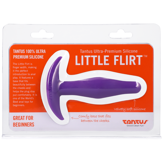 Tantus Silicone Little Flirt Butt Plug Purple Haze - Sheets Optional