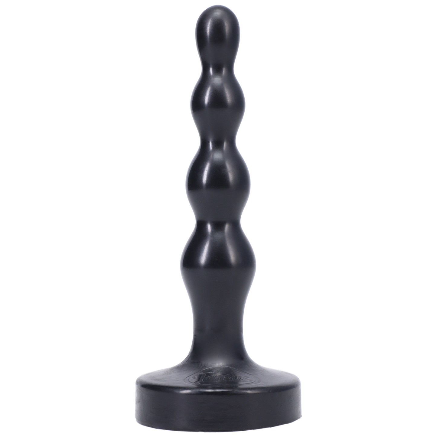 Tantus Silicone Ripple Small Silicone Butt Plug Black - Sheets Optional