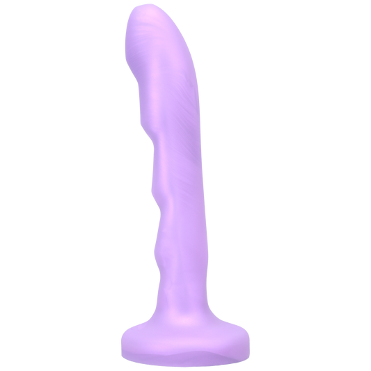 Tantus Silicone Charmer Curved G-Spot Dildo Lavender - Sheets Optional