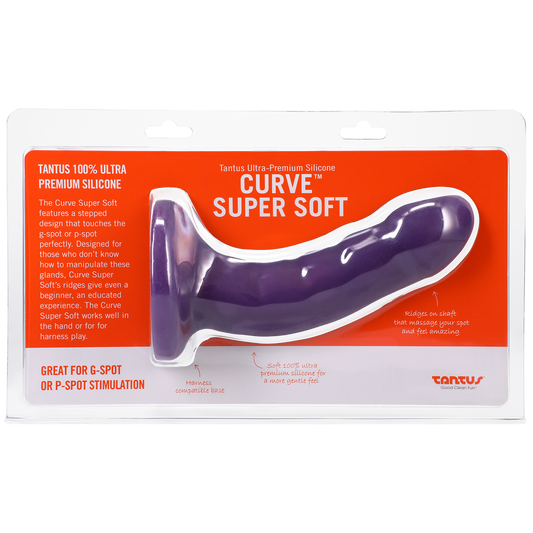 Silicone Curve Dildo Amethyst - Sheets Optional