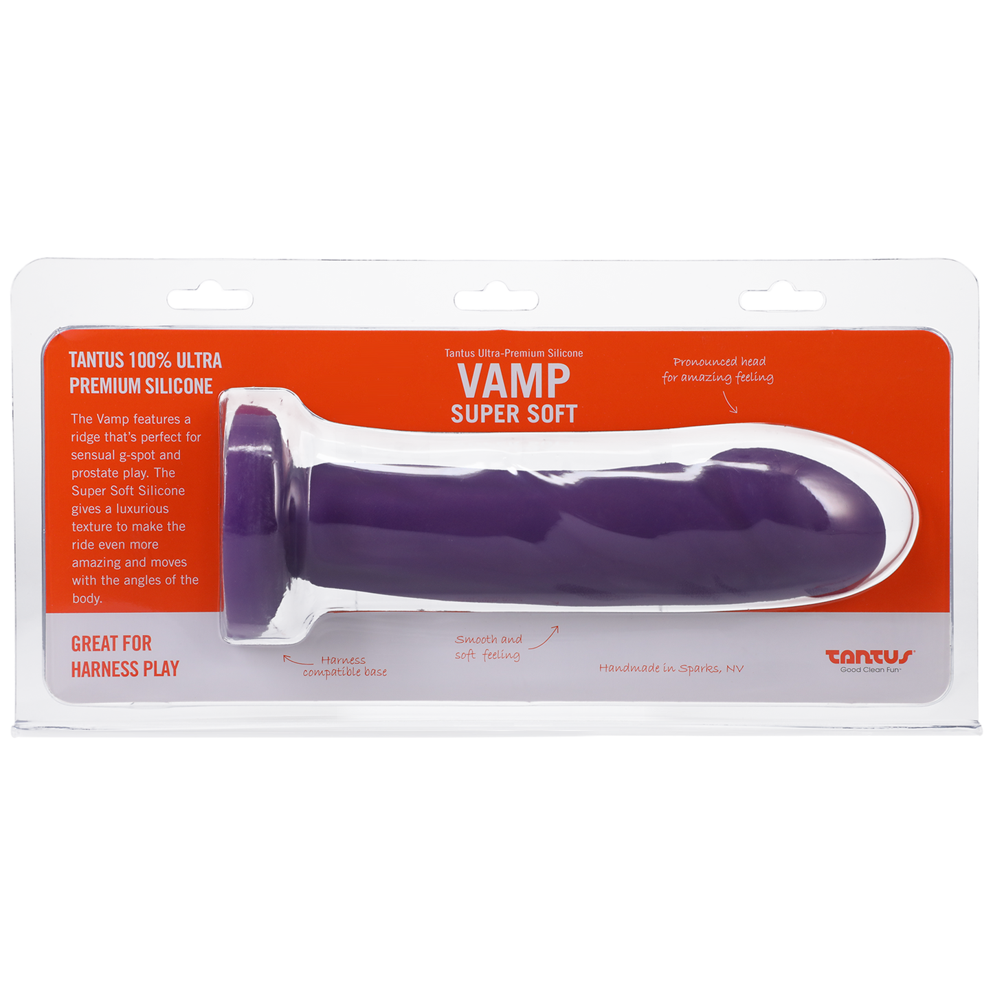 Tantus Silicone Vamp Super Soft Silicone Amethyst - Sheets Optional