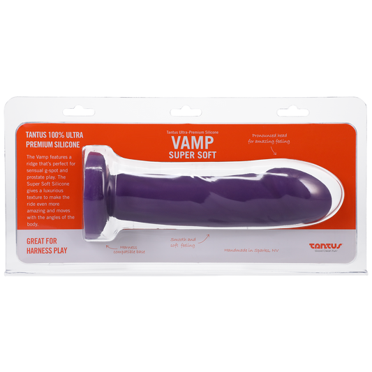 Tantus Silicone Vamp Super Soft Silicone Amethyst - Sheets Optional