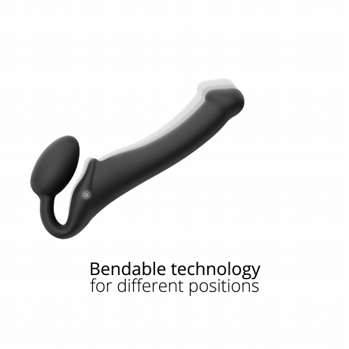 VIBRATING BENDABLE STRAP-ON - XL - PURPLE - Sheets Optional