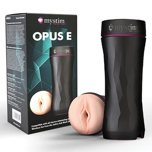 Mystim Opus E- Masturbator - Vagina - Sheets Optional