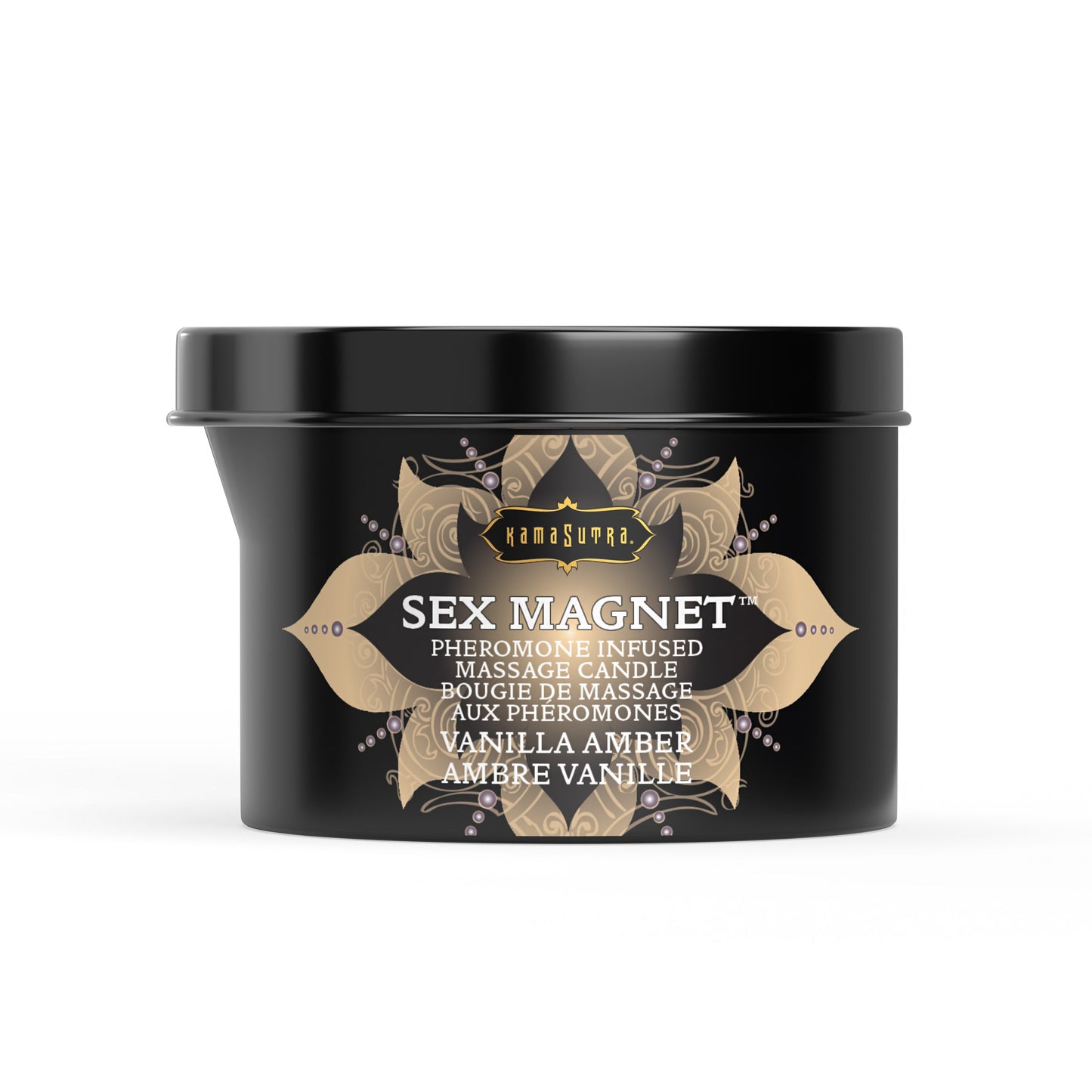 Sex Magnet Massage Candle Vanilla Amber (with pour spout) 6 oz/170 g - Sheets Optional