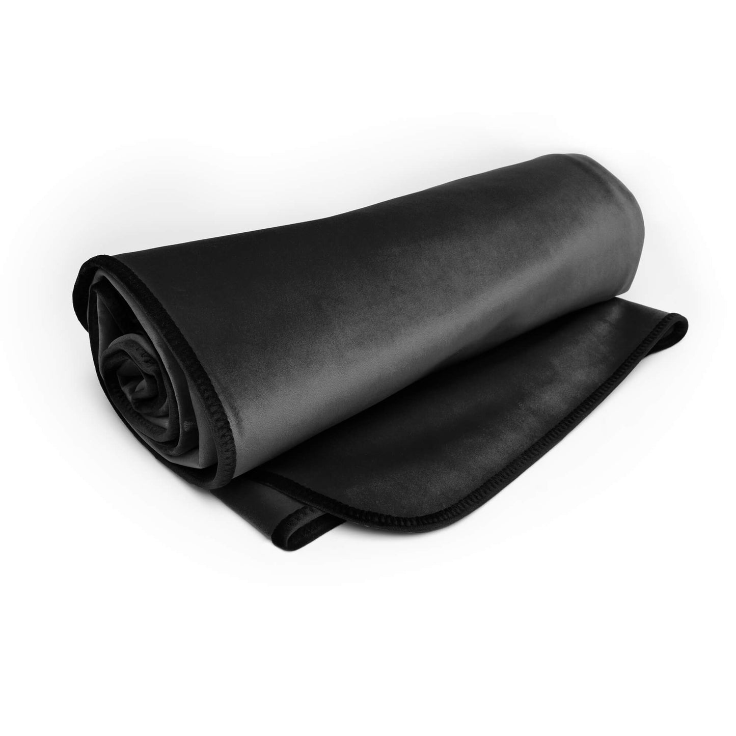 Fascinator Lush Throw Black Microvelvet - King Size - Sheets Optional