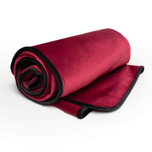 Fascinator Lush Throw Merlot Microvelvet - King Size - Sheets Optional