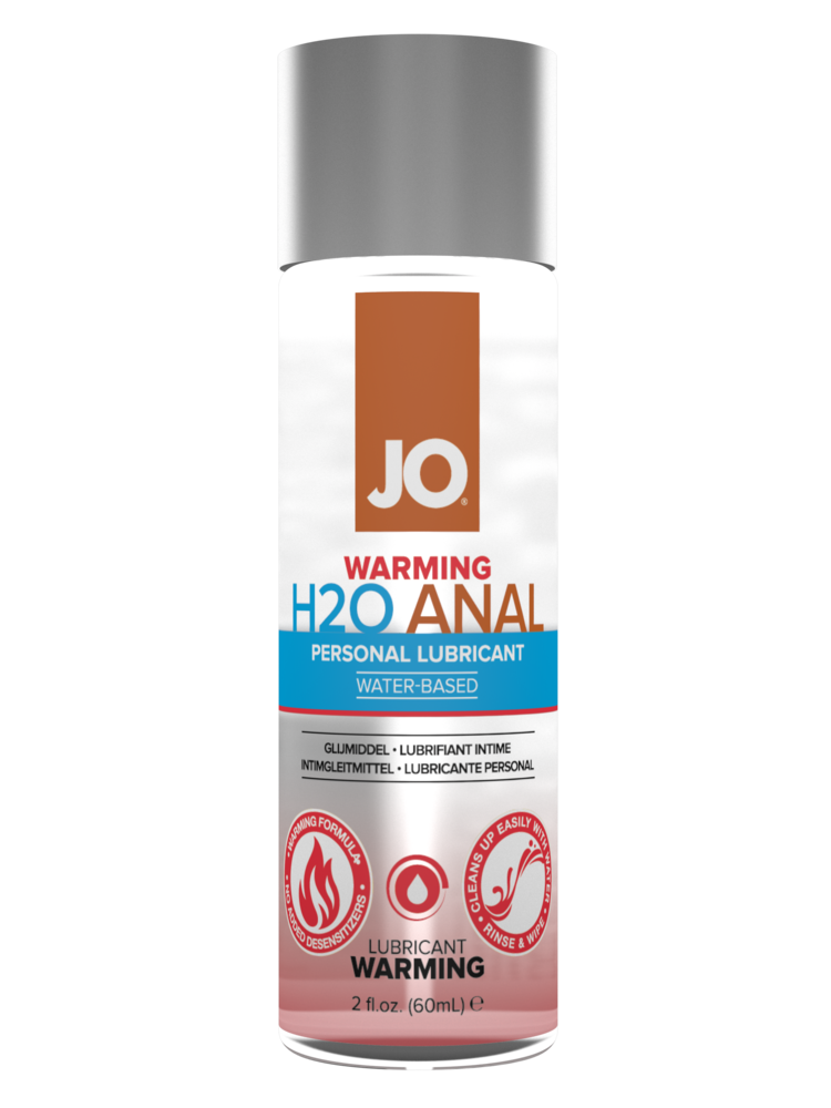 JO H2O Anal - Warming - Lubricant 2 floz / 60 mL - Sheets Optional