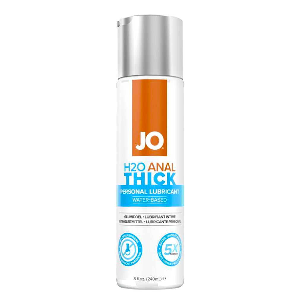 JO H2O Anal Thick - 8 oz / 240 mL - Sheets Optional