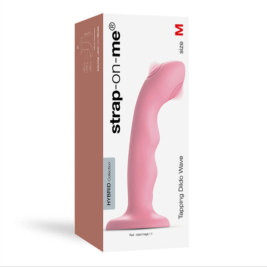 TAPPING DILDO WAVE - CORAL PINK - Sheets Optional