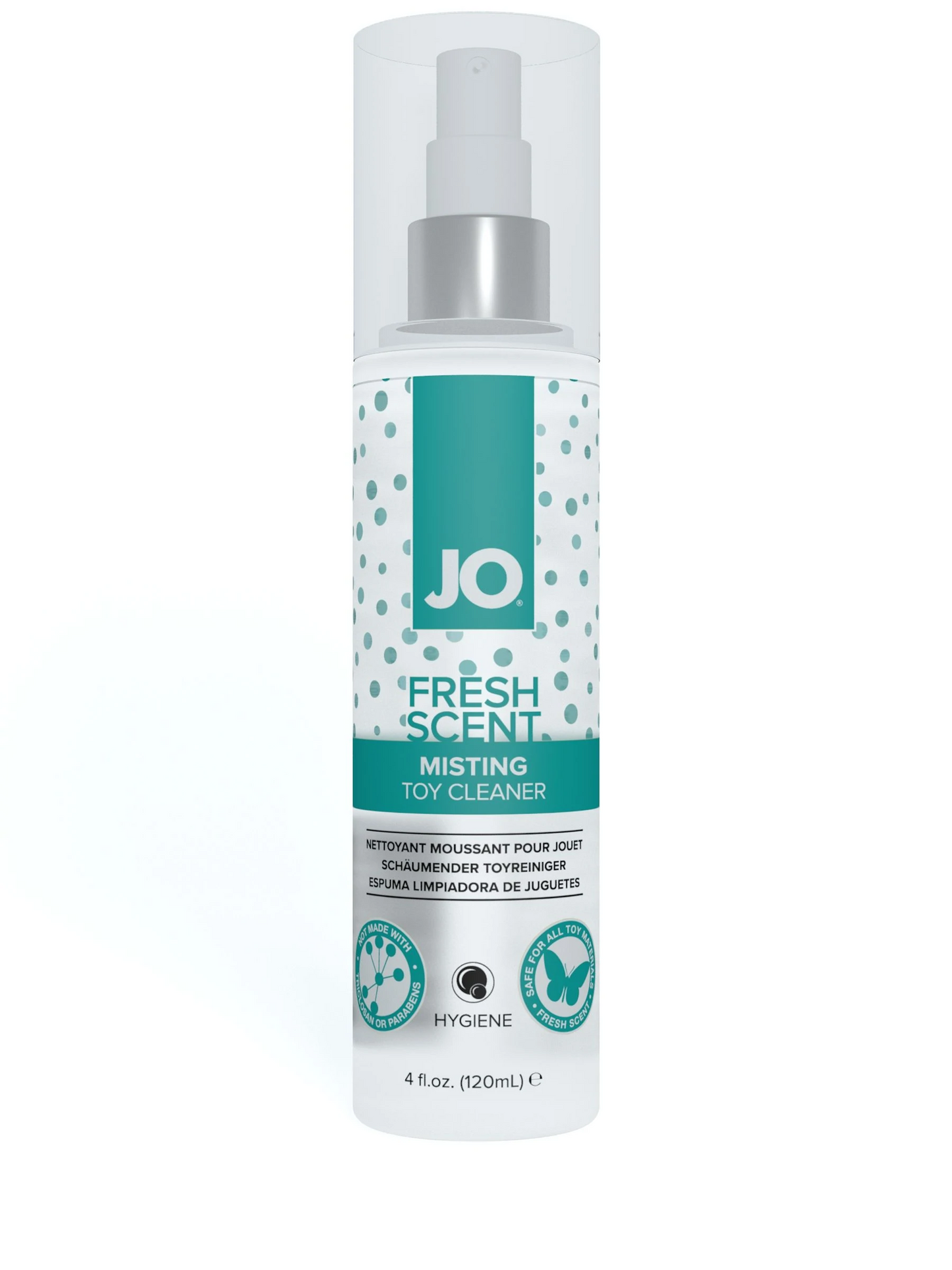 JO Misting Toy Cleaner -Fresh Scent 4oz - Sheets Optional