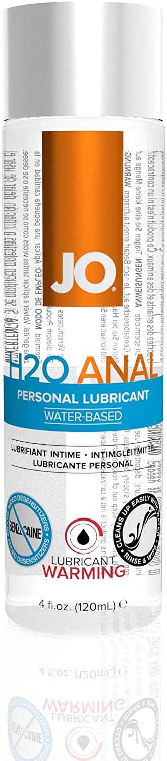 JO H2O Anal - Warming - Lubricant 4 floz / 120 mL - Sheets Optional