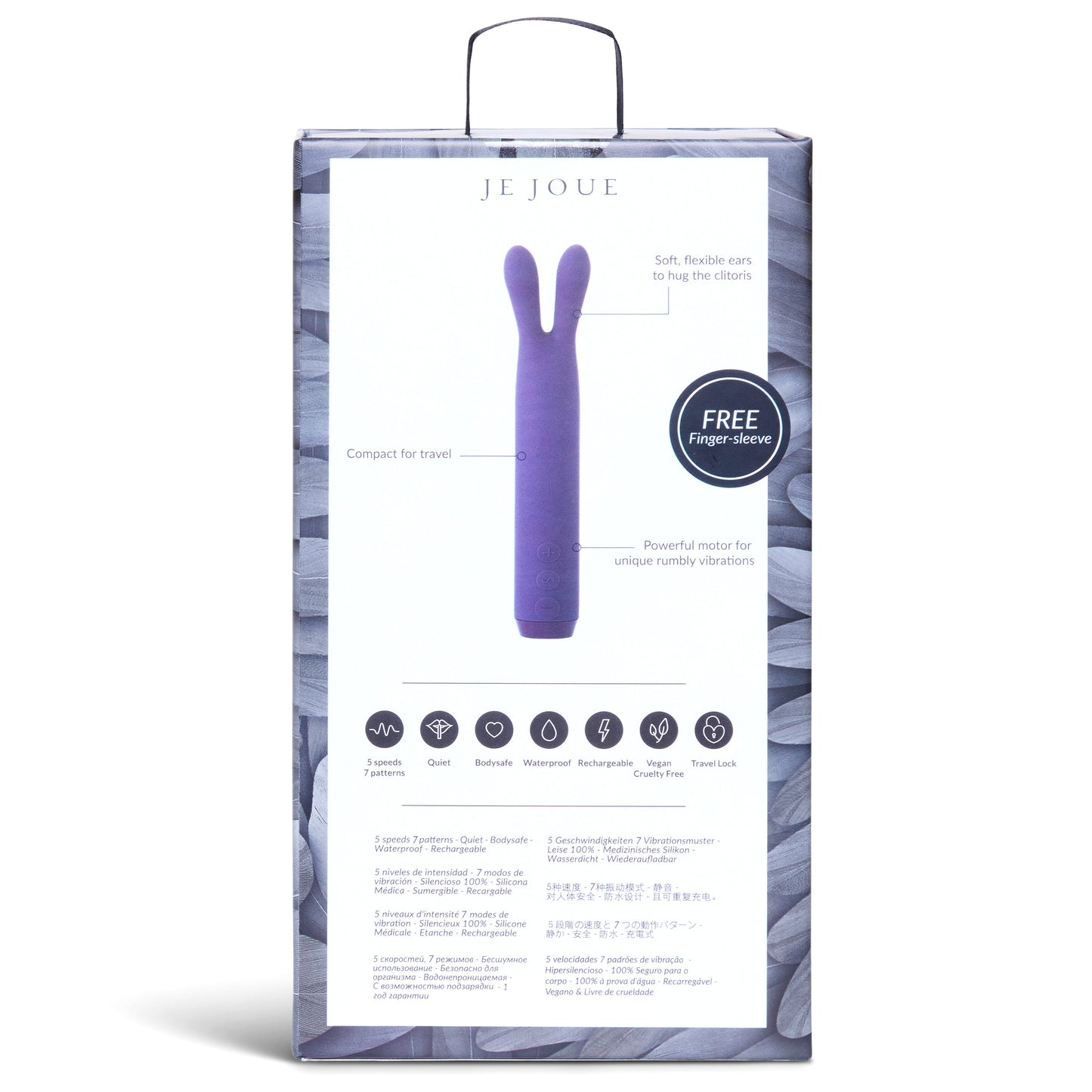 Je Joue Rabbit Bullet Vibrator Purple - Sheets Optional