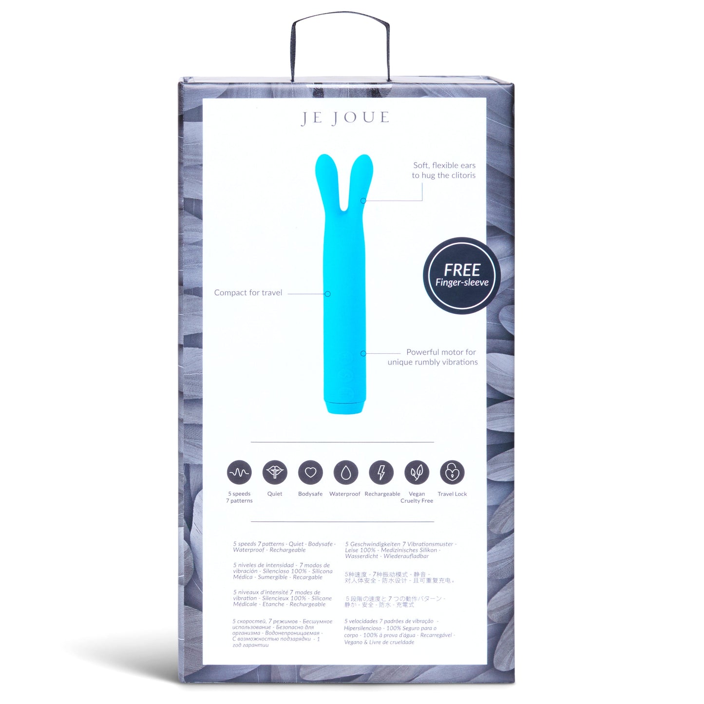 Je Joue Rabbit Bullet Vibrator Teal - Sheets Optional