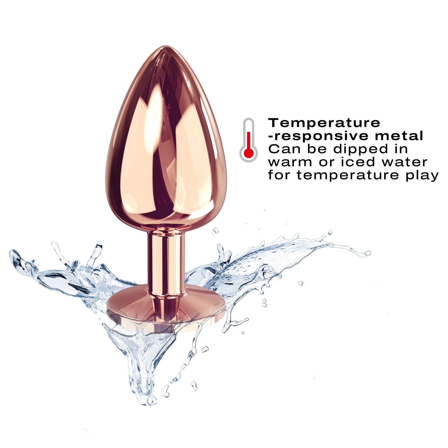 Diamond Plug Rose Gold Large - Sheets Optional