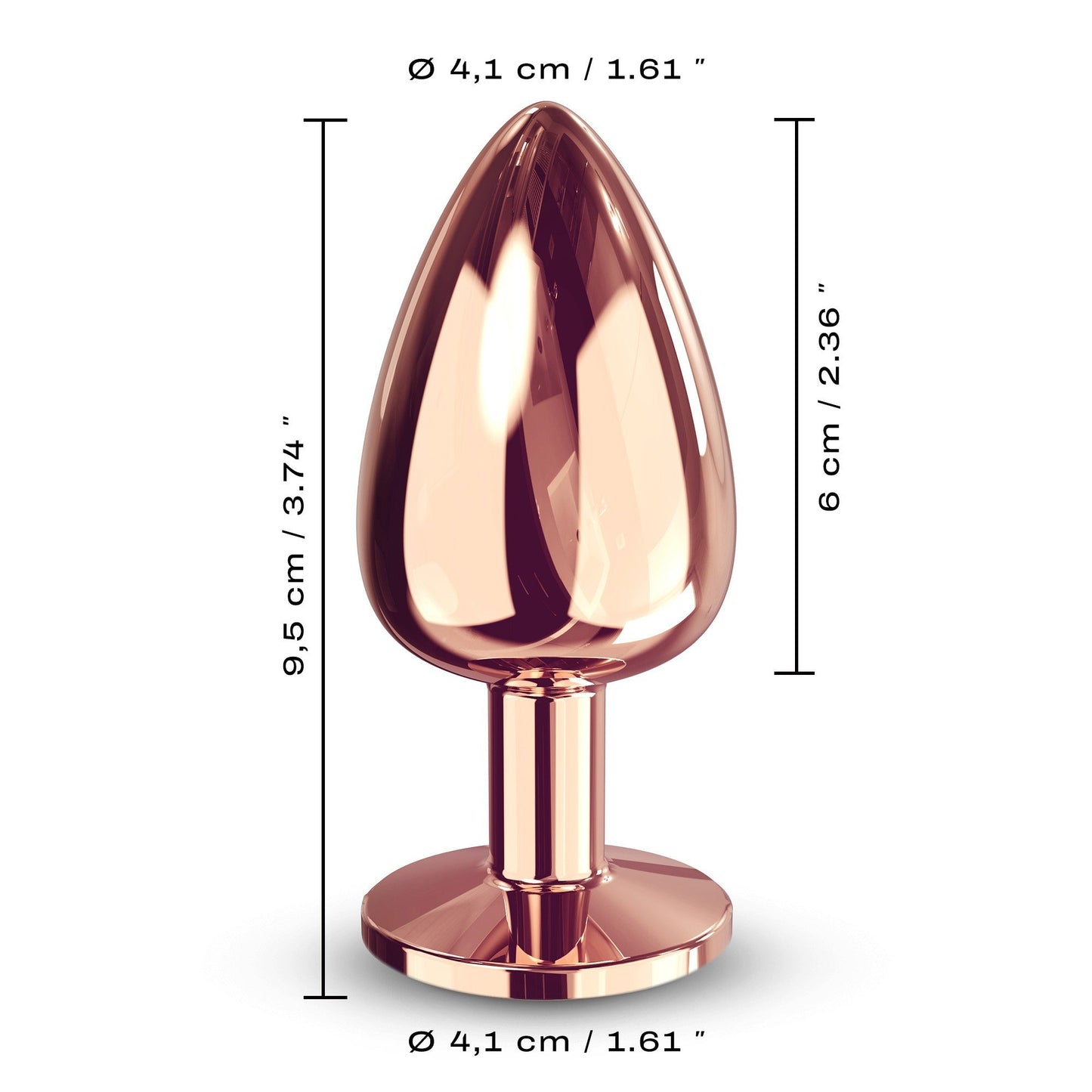 Diamond Plug Rose Gold Large - Sheets Optional