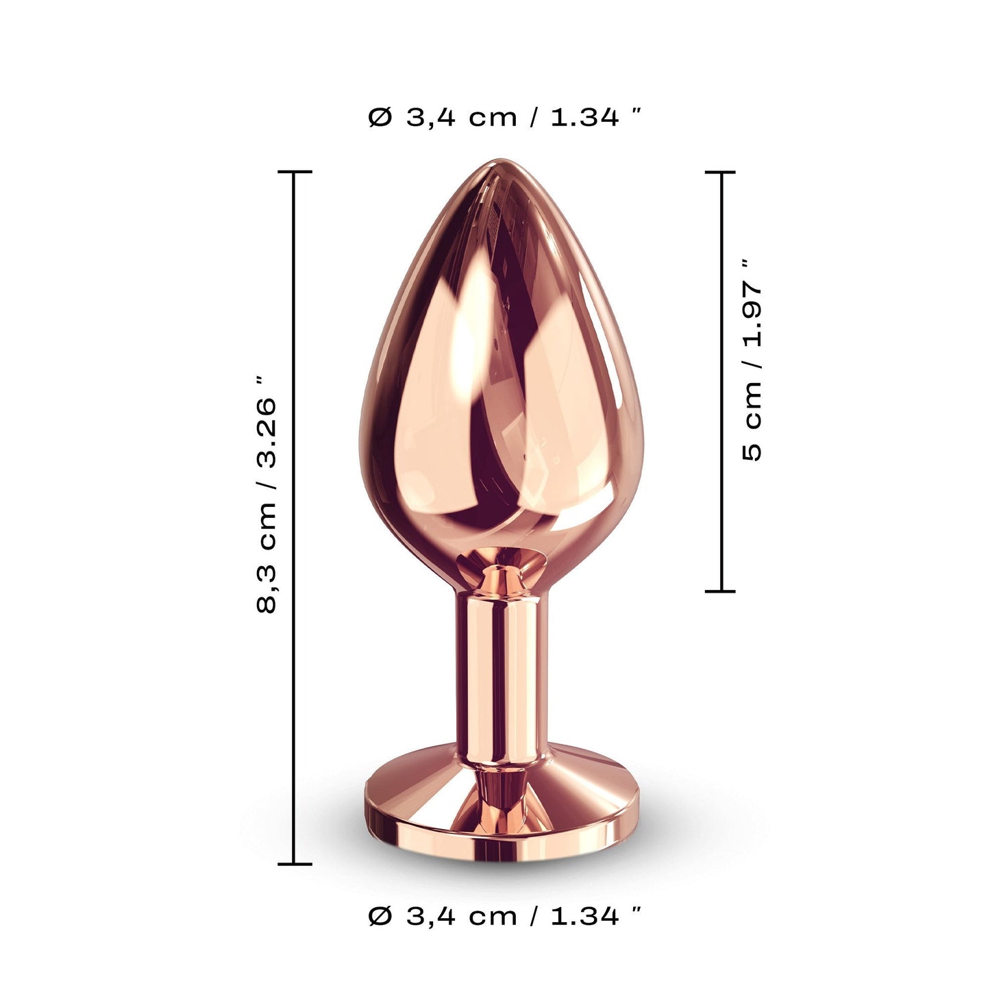 Diamond Plug Rose Gold Medium - Sheets Optional