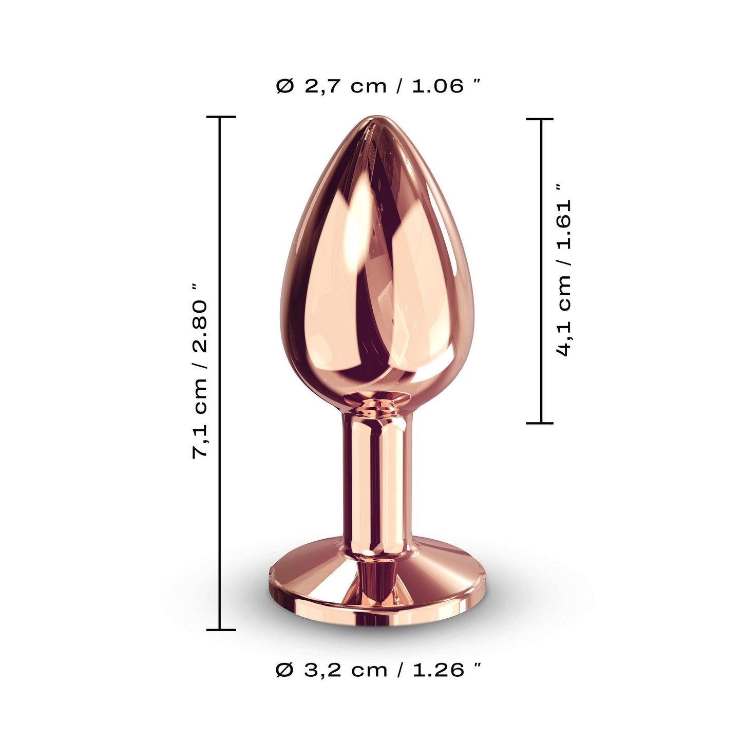 Diamond Plug Rose Gold Small - Sheets Optional