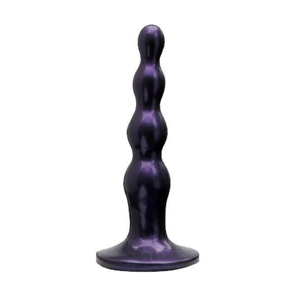 Tantus Silicone Ripple Small Silicone Butt Plug Midnight Purple - Sheets Optional