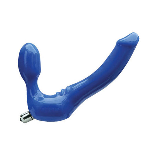 Tantus Silicone Feeldoe Slim Double Dong Vibrator Blue - Sheets Optional