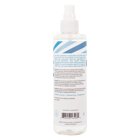 Spray Toy Cleaner Refresh 8.5oz | 250mL - Sheets Optional