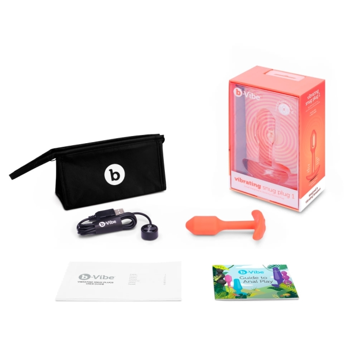 VIBRATING SNUG PLUG | S | ORANGE - Sheets Optional