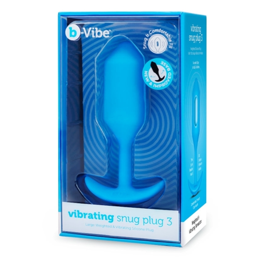 VIBRATING SNUG PLUG | L | BLUE - Sheets Optional