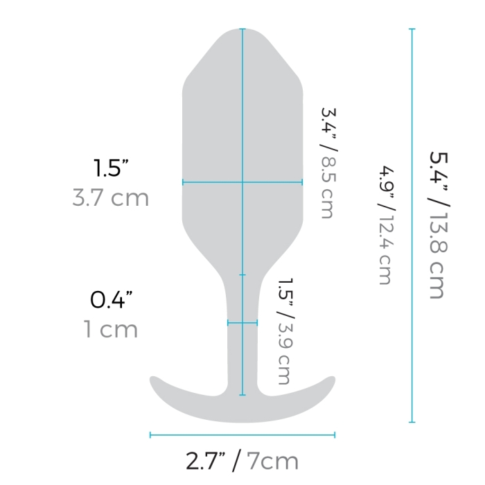 VIBRATING SNUG PLUG | L | BLUE - Sheets Optional