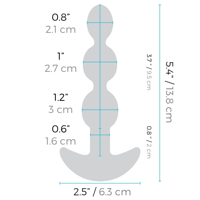 TRIPLET ANAL BEADS | BLACK - Sheets Optional