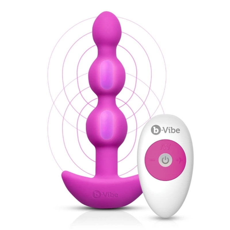 TRIPLET ANAL BEADS | FUCHSIA - Sheets Optional