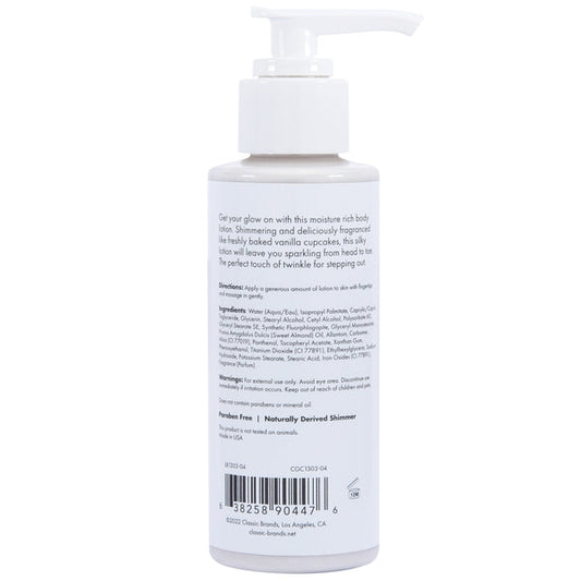 GLOW Silver Shimmer Lotion - Silver 4oz | 118mL - Sheets Optional