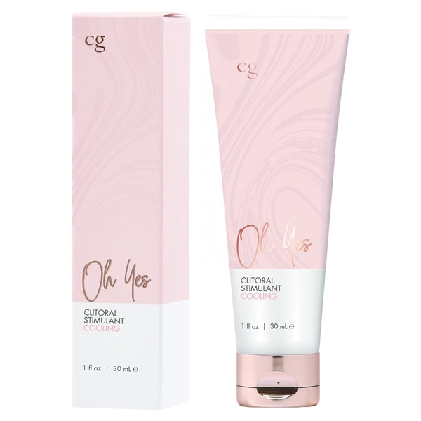 OH YES Cooling Clitoral Stimulant - Fragrance Free 1oz | 30mL - Sheets Optional