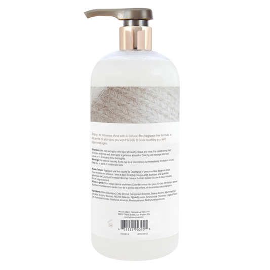 Shave Cream - Au Natural 32oz | 946mL - Sheets Optional