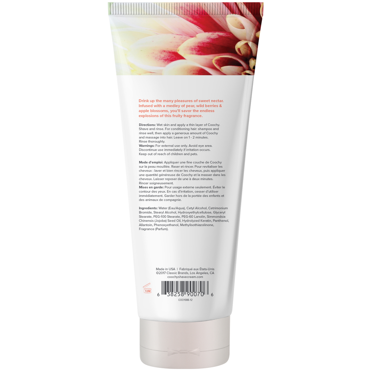 Shave Cream - Sweet Nectar 12.5oz | 370mL - Sheets Optional
