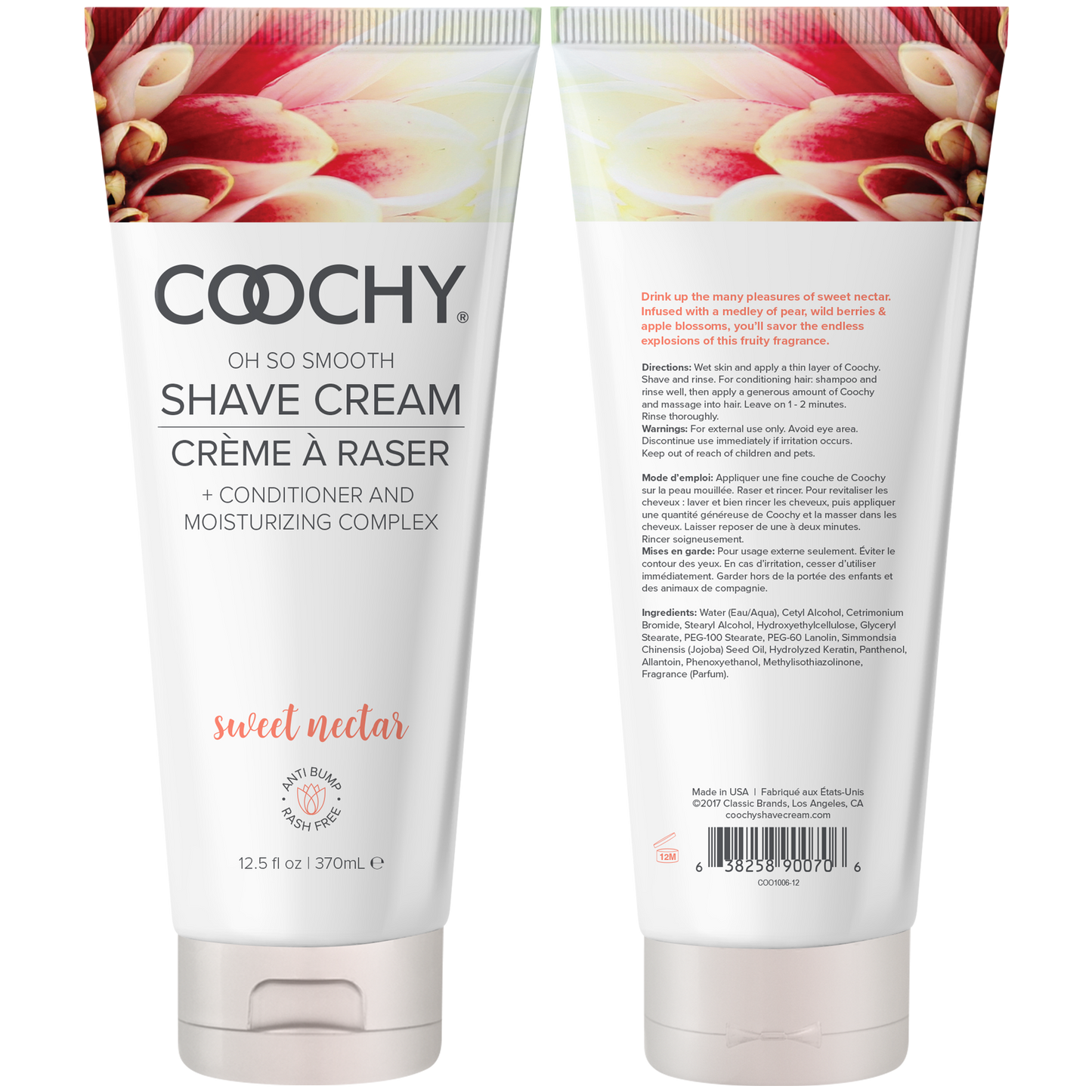 Shave Cream - Sweet Nectar 12.5oz | 370mL - Sheets Optional