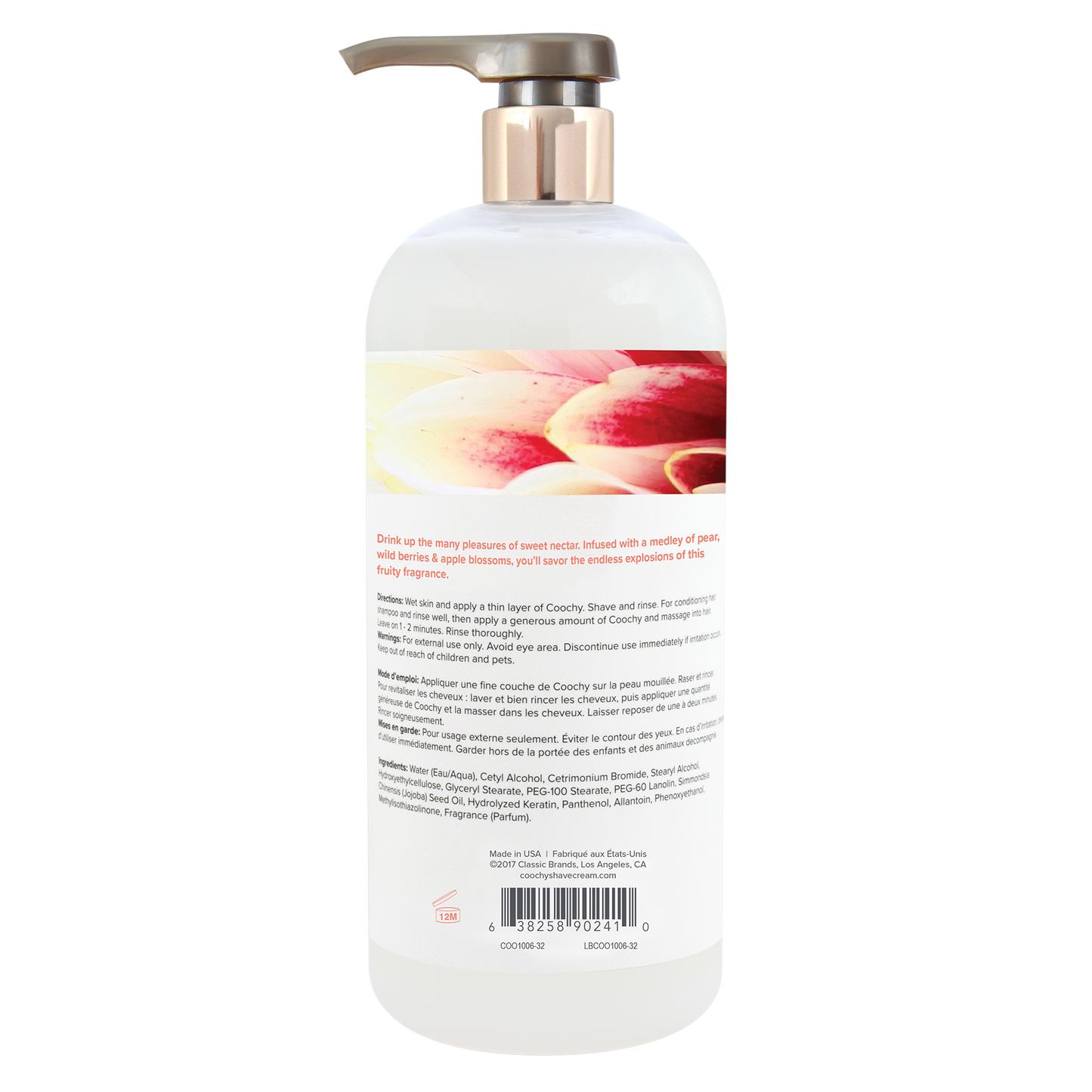 Shave Cream - Sweet Nectar 32oz | 946mL - Sheets Optional
