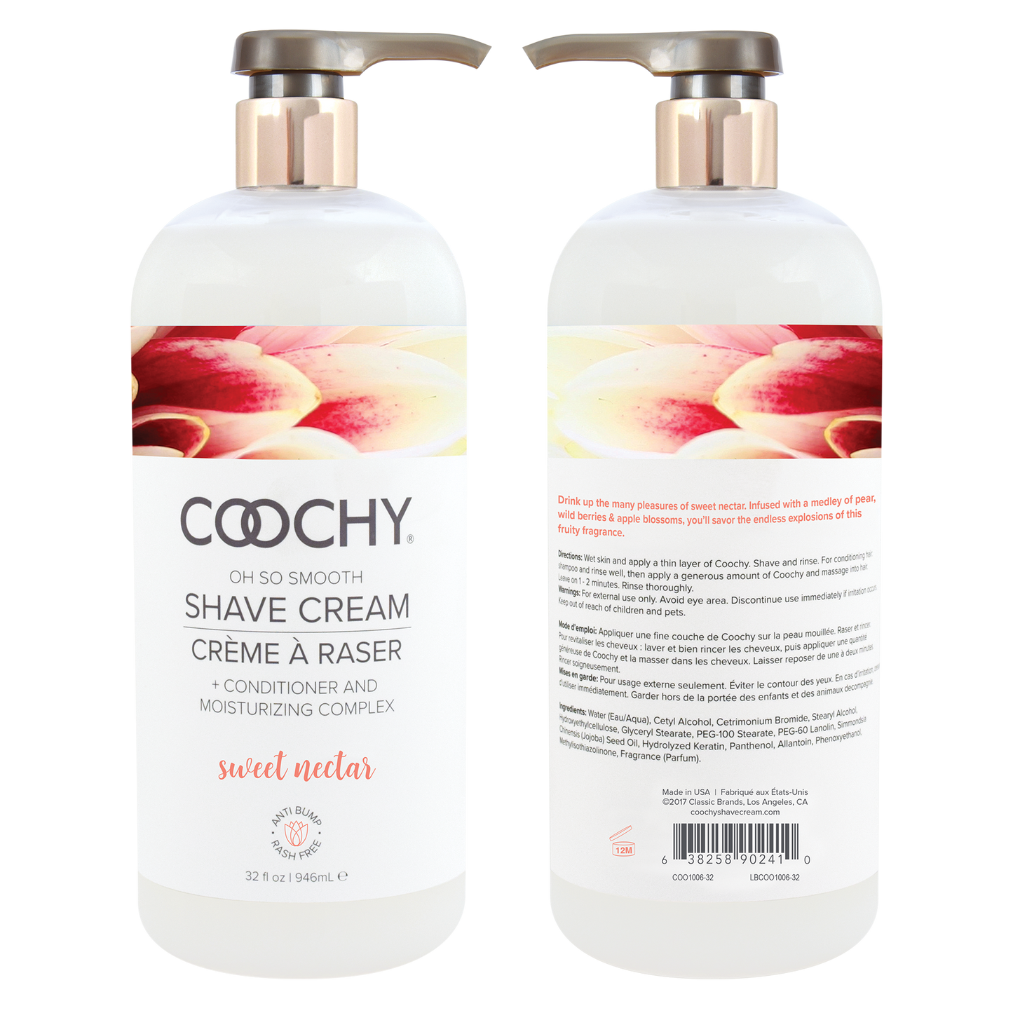Shave Cream - Sweet Nectar 32oz | 946mL - Sheets Optional