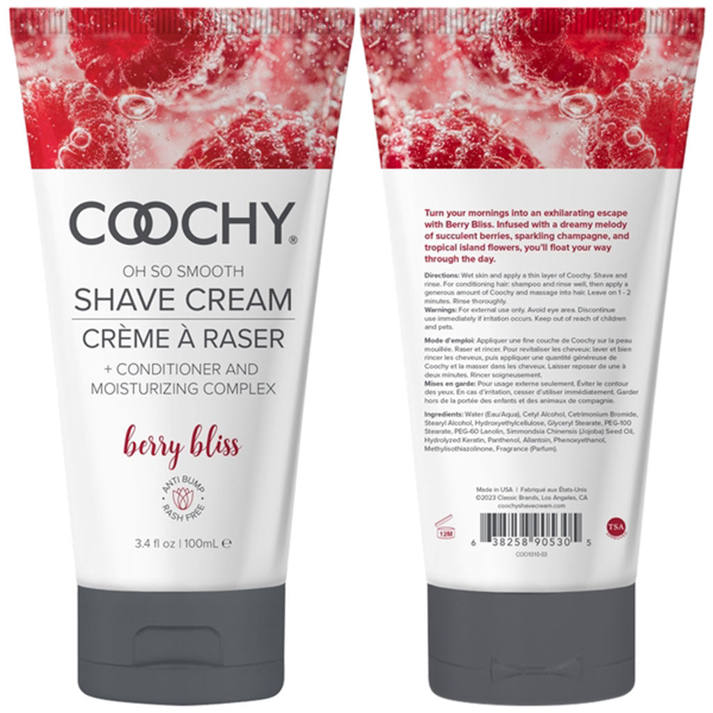 Oh So Smooth Shave Cream Berry Bliss 3.4oz | 100mL - Sheets Optional