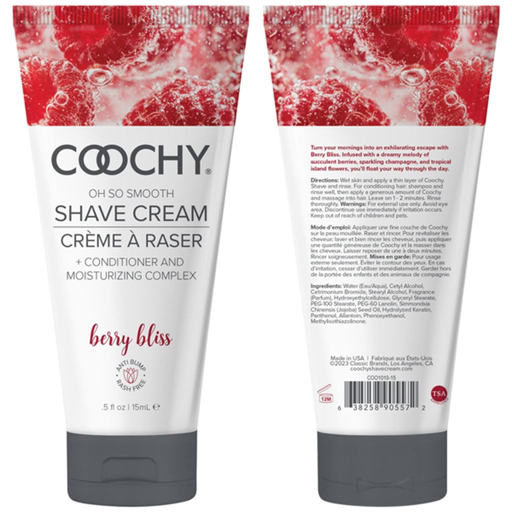 Oh So Smooth Shave Cream Berry Bliss .5oz | 15mL - Sheets Optional
