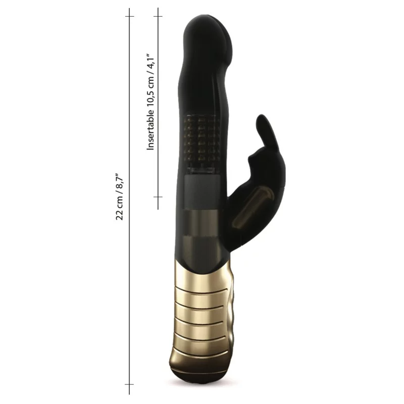 BABY RABBIT BLACK & GOLD 2.0 - RECHARGEABLE - Sheets Optional
