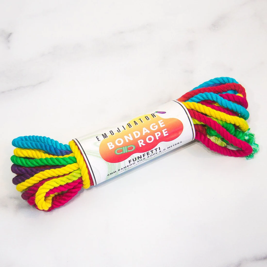Funfetti Rainbow Bondage Rope - Sheets Optional