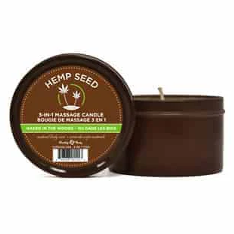 3-in-1 Massage Candle Naked in the Woods 6 oz / 170 g - Sheets Optional