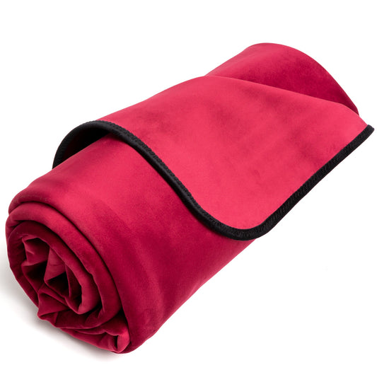 Fascinator Throw Merlot Microvelvet - Regular Size - Sheets Optional