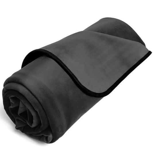 Facinator Throw Black Microvelvet - Mini - Sheets Optional