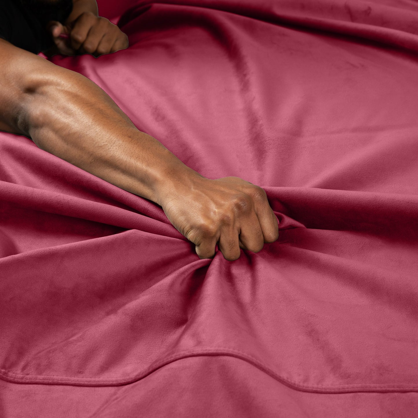 Fascinator Throw Merlot Microvelvet - Travel Size - Sheets Optional