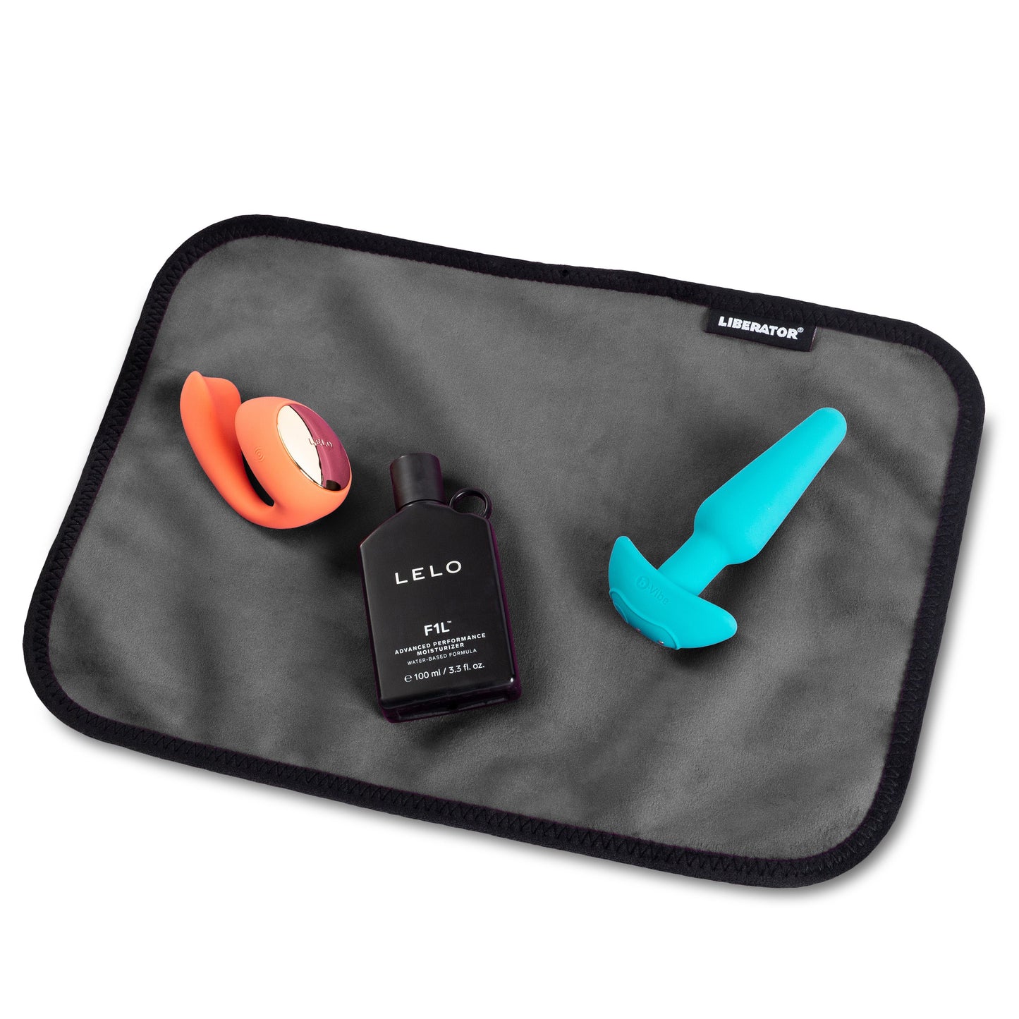 Fascinator Toy Pad - Moisture-proof Toy Pad, Microvelvet - Black - Sheets Optional