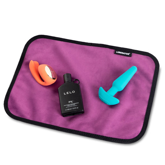 Fascinator Toy Pad - Moisture-proof Toy Pad, Microvelvet - Aubergine - Sheets Optional