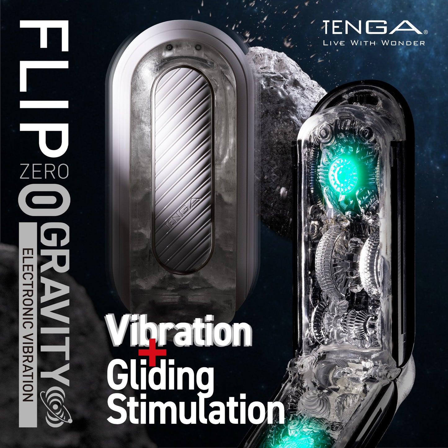 FLIP ZERO GRAVITY EV (ELECTRONIC VIBRATION) WHITE - Sheets Optional