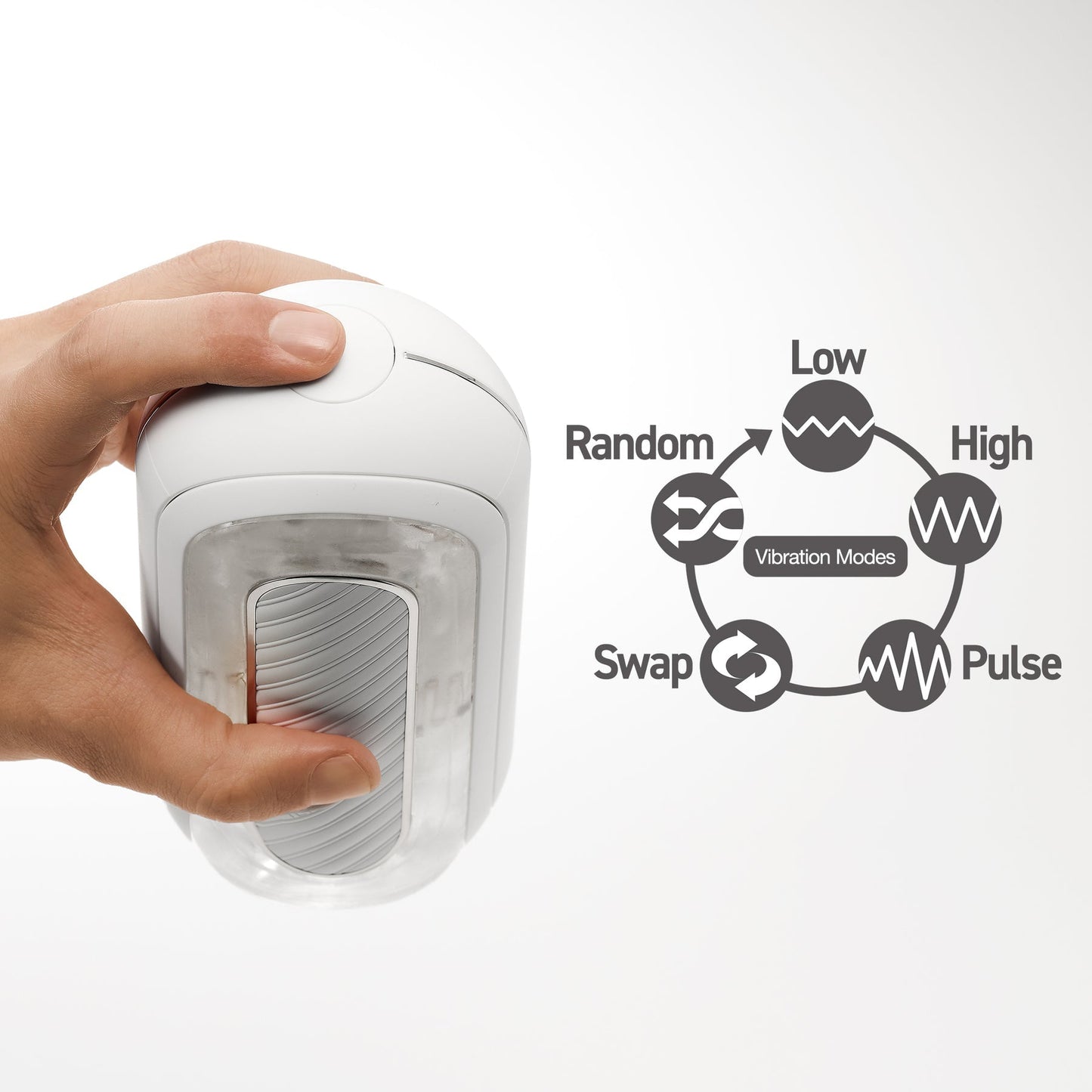 FLIP ZERO GRAVITY EV (ELECTRONIC VIBRATION) WHITE - Sheets Optional