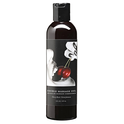 Edible Massage Oil Cherry 8 fl oz / 237 ml - Sheets Optional